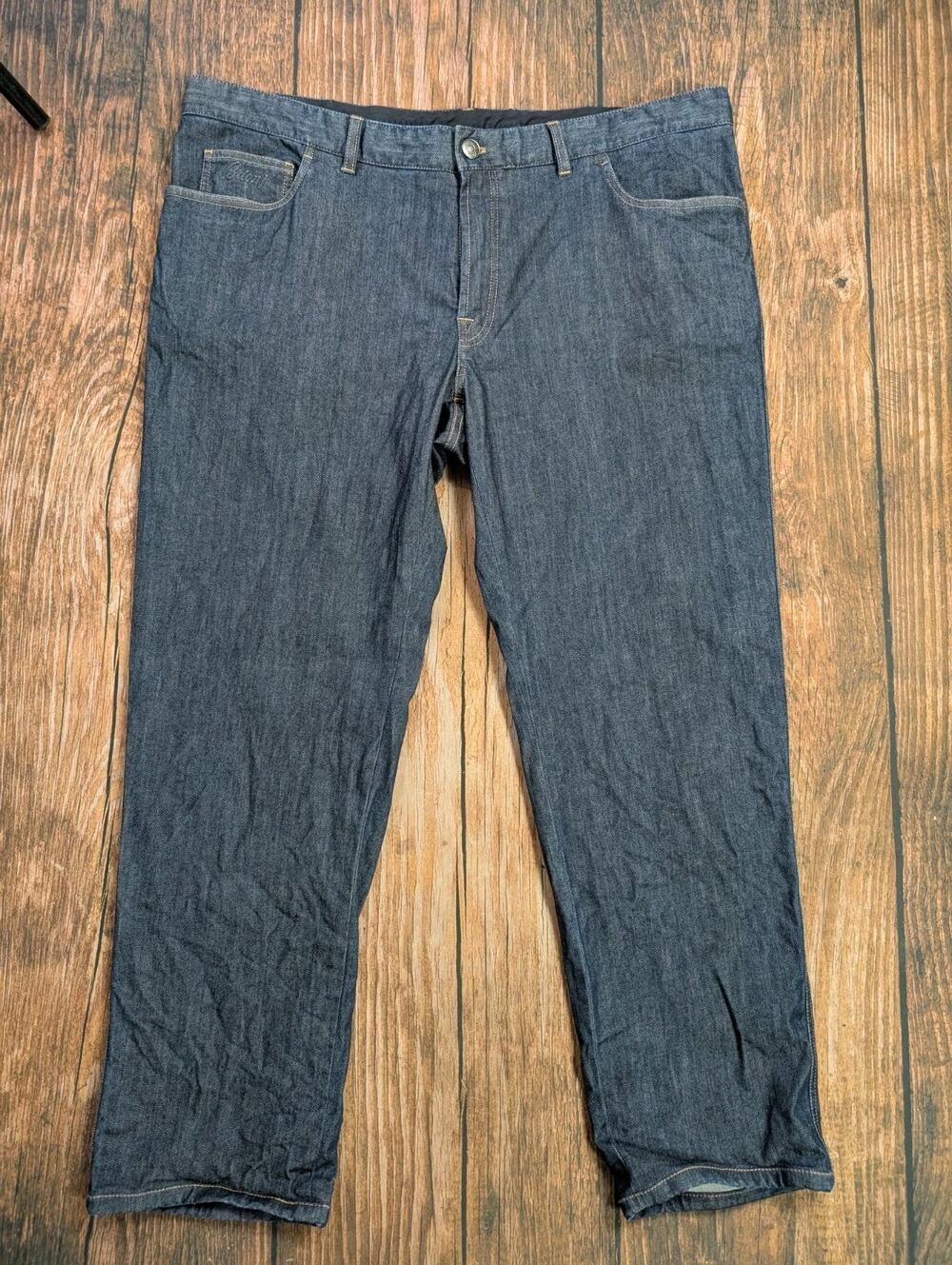 Brioni Chamonix Mens Blue Denim Jeans size 42 42x29.5 Italy